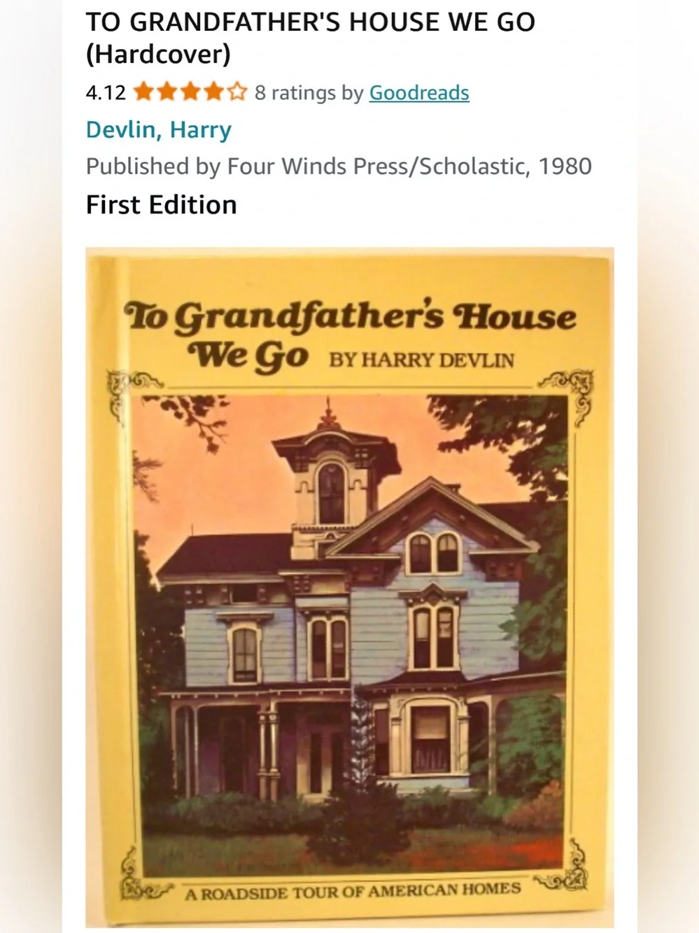To Grandfather's House We Go by Harry Devlin - Illustrated Hardcover signed book